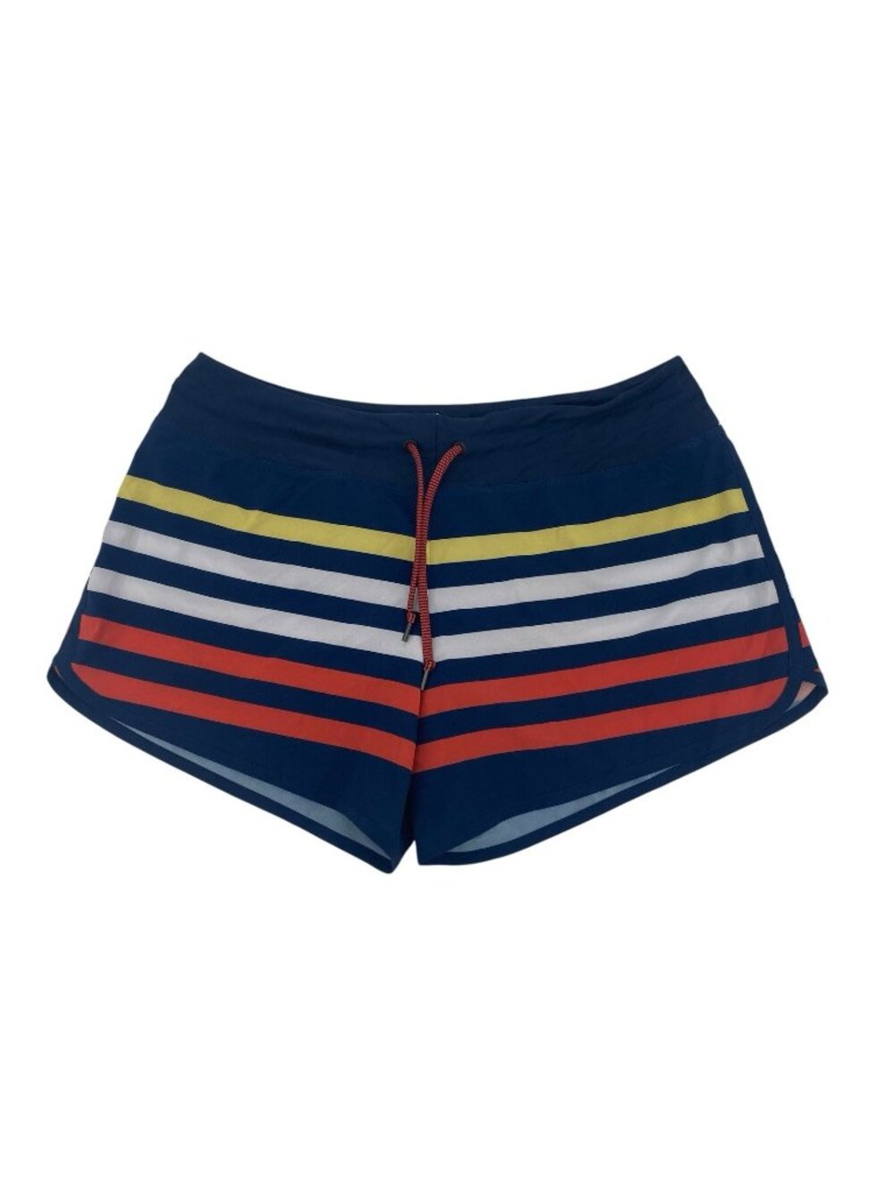 rabbit Women's Size Large Surf N' Turf 4" Short Blue Stripes NEW